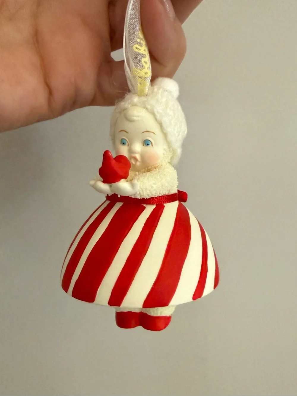 2017 Dept 56 Snowbabies sweet tweet ceramic ornament.